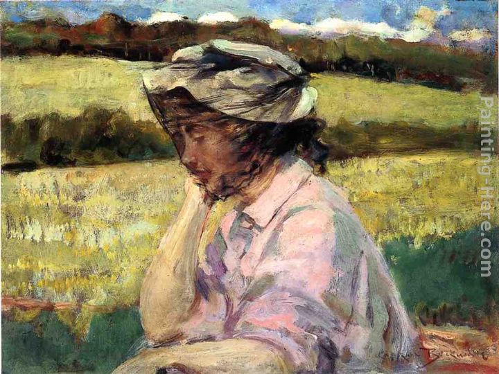 Lost in Thought painting - James Carroll Beckwith Lost in Thought art painting